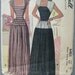 Fabulous Vintage 40's Misses Evening Dress Pattern LONG FULL SKIRT