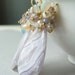 Cluster Earrings with Fresh Water Pearls and Opals. Laguna Agate Earrings with 14k Gold. Large Statement Earrings. Winter Bridal Jewelry.