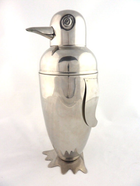 Vintage Art Deco Penguin Cocktail Shaker