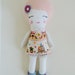 Rag Doll, Cloth Doll, Fabric Doll Handmade, Pastel Pink
