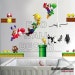 PEEL and STICK Kids Nursery Removable Vinyl Wall Sticker Mural Decal Art - Nintendo New Super Mario Wii