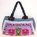 Blue Flowers Tote bag HMONG Embroidered Bag Hippie Boho Handmade Thailand (126BF)