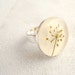 Pressed Flower Resin Ring - Queen Anne Lace - Handmade resin jewelry