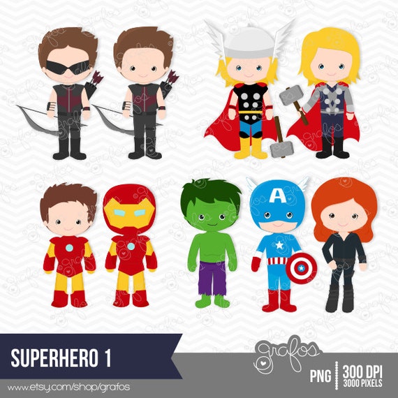 superhero clipart etsy - photo #8