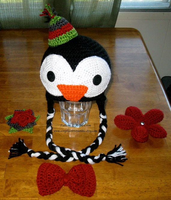 Items similar to Penguin Hat Pattern - Crochet Pattern 35 ...