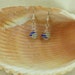RESERVED FOR WENDI Blue Sea Glass Cage Earrings with Lever Back Earwires