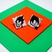 Dragonball Vegeta Stud Earrings. Comic Capture. Manga Anime Comic Collage. Wood Base. Nickel Free. Saiyan.