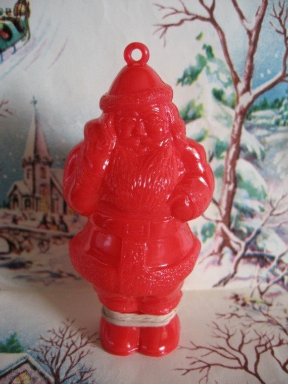 Vintage 1950s CHRISTMAS Candy Container Ornament