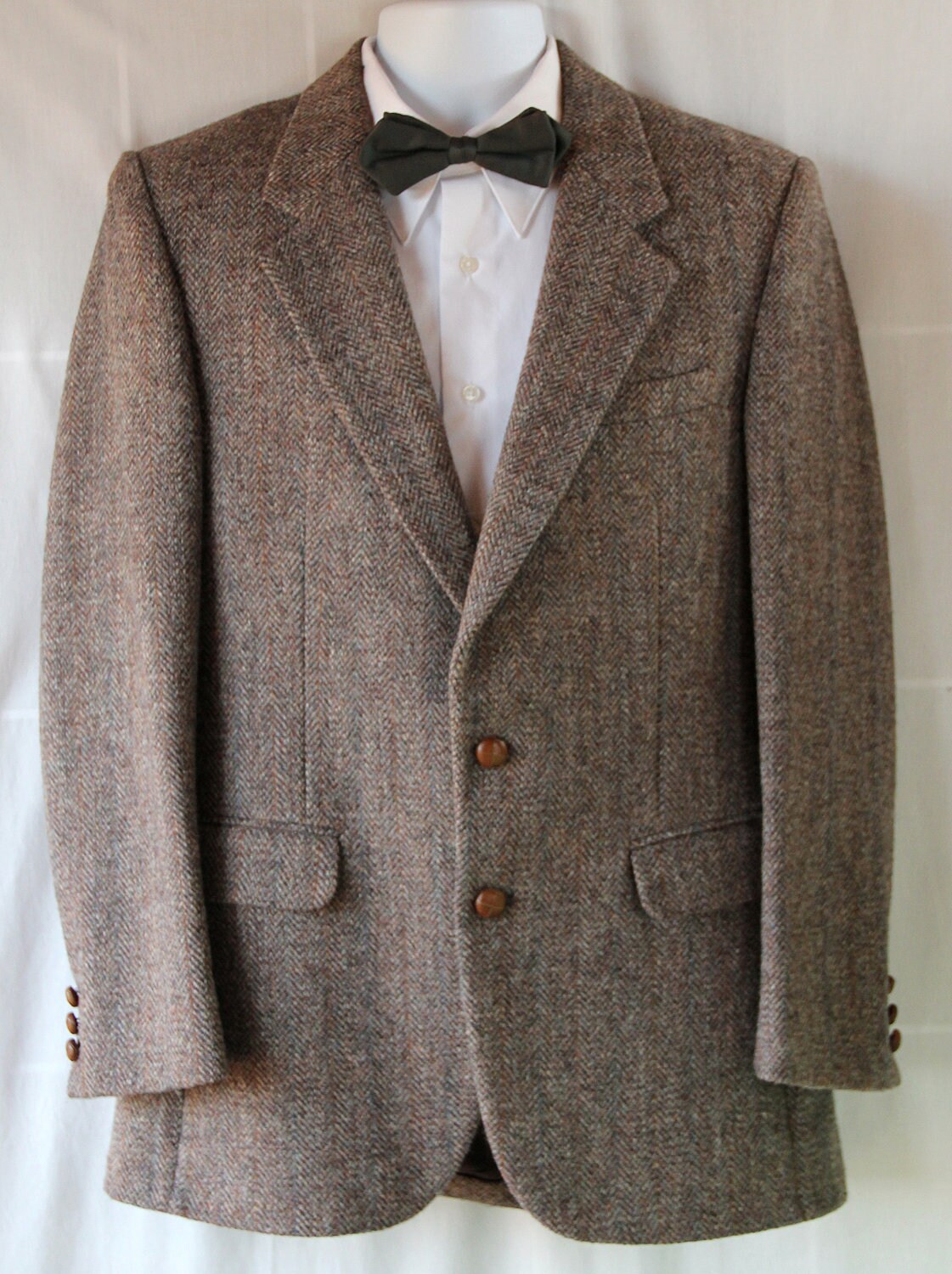 Vintage Harris Tweed Jacket / Dr Who / Wool Sport Coat