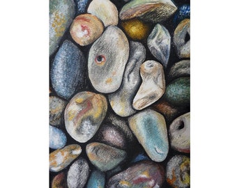 Seaside Hues Original Oil Painting by Lucy Beevor