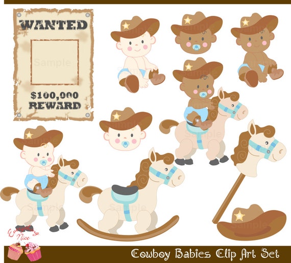 free baby cowboy clipart - photo #22