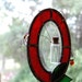 Pet Cremation Pet Memorial Pet Ashes Memorial Suncatcher Red Stained Glass Made in USA