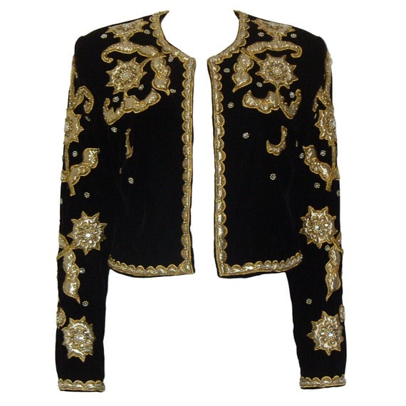 Vera Mont 1980s Vintage Matador Jacket Evening Bolero Blazer
