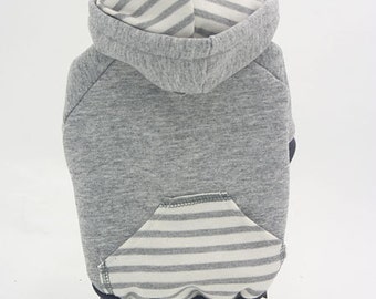 The Boston Dog Hoodie Grey