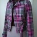 70's Mod Squad Style Beverly Hills Polo Club Wool Plaid Bomber Jacket