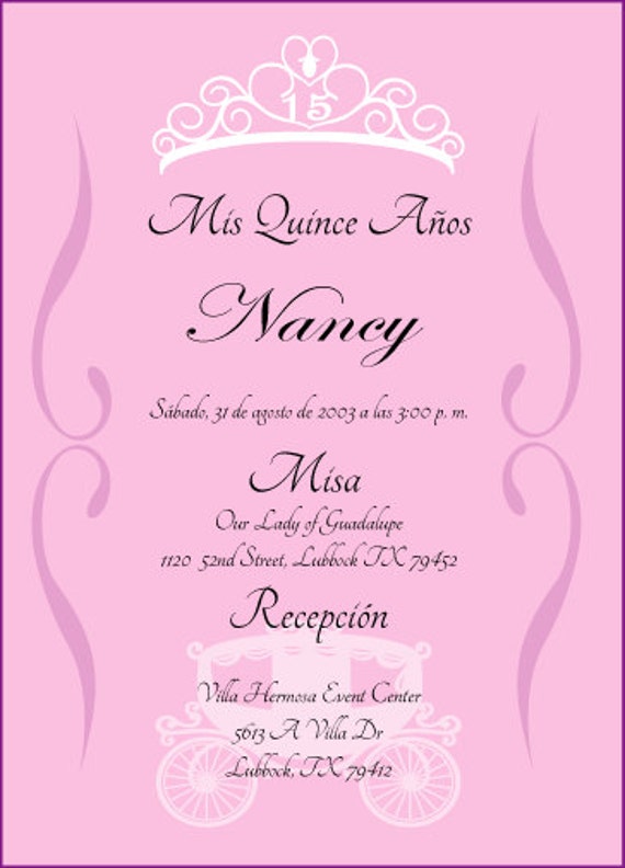 Quinceanera Invitation Wording 3