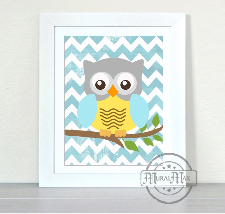 Nursery Decor Owl Decor Owl Nursery Baby Boy Nursery Art