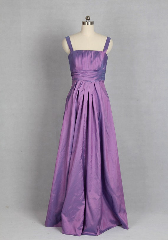 Items similar to A-line Straps Floor-length Taffeta Evening/Prom Dress ...