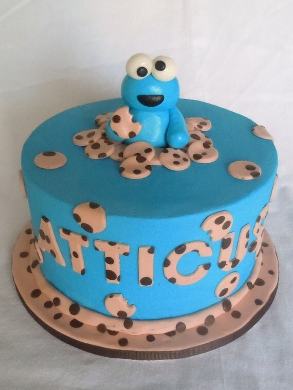Items similar to Cookie Monster cake topper set on Etsy Items similar to Cookie Monster cake topper set on Etsy