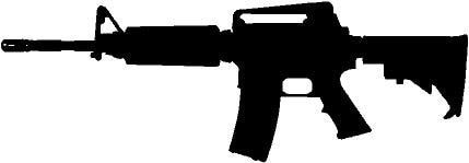 AR15 M4 Silhouette 2x6 High Quality Decal