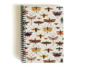 Butterflies on a Grid - Notepad Spiral Bound - 5x7in