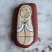 Large Beach Pottery Kanzeon Bodhisattva (Kuan Yin, The Bodhisattva of Compassion) with Flower
