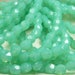 6mm Faceted Seafoam Opal Czech Firepolished Glass Beads - Qty 25 (D60)