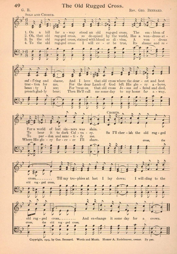 the-old-rugged-cross-vintage-hymn-music-sheet-1920s-art