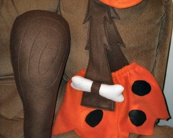 Bam Bam (Bamm Bamm) Rubble Flintstone costume -W/ club & hat- child's sizes: 6-12Mo., 18-24 Mo. /Toddler sizes-New for Halloween, Smash Cake