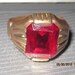 10K Yellow Gold & Ruby Ring 5.1 Grams