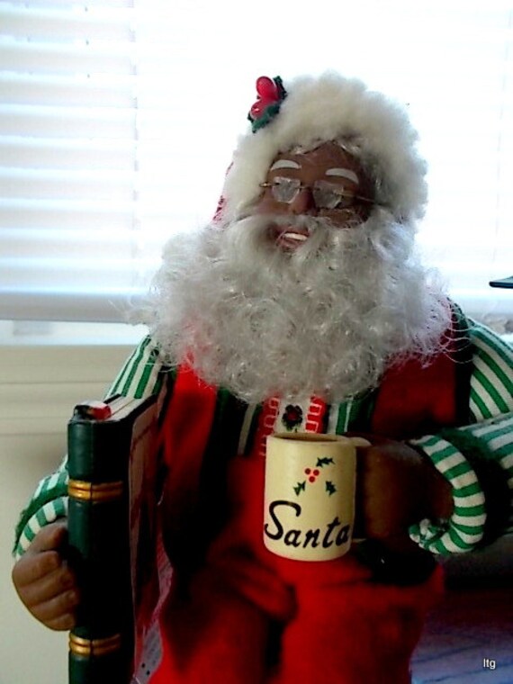 sale vintage black santa christmas music figurine sale vintage black santa christmas music figurine