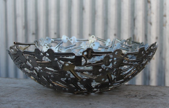 Extra Large key bowl 34 cm, Key bowl, Metal Bowl, Metal sculpture ornament, Made to order
