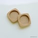 Pendant Tray - Brooch Blank - Wood Bezel - Handmade by ArtBASE - Pendant Setting - Maple - 1 Inch - 25.5 mm - Circle - (F2-Mp) - Set of 2