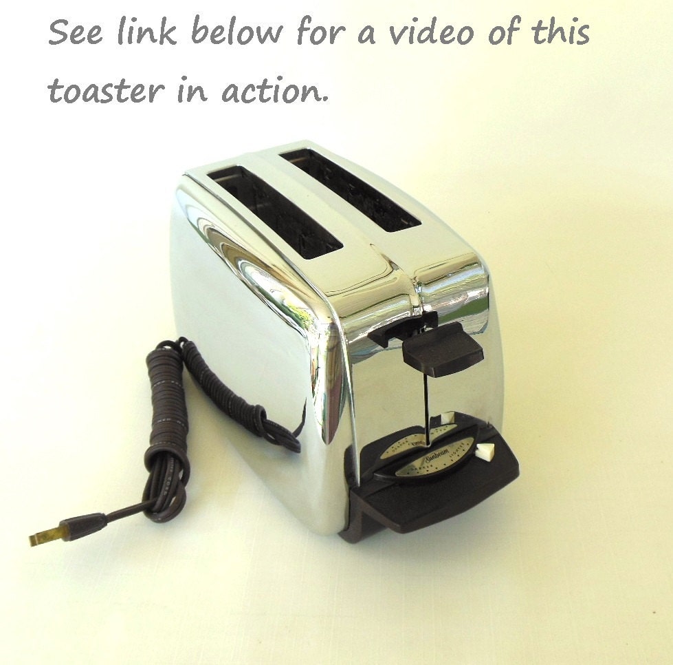 Sunbeam Toaster Retro Chrome T10B1 1950s Kitchen Appliance