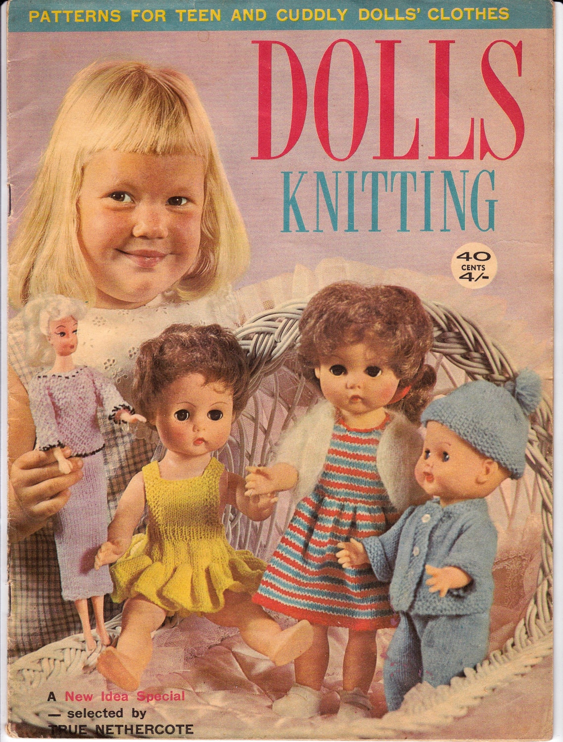 1960s Dolls Clothes Knitting Patterns Book Vintage ORIGINALS