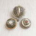 3 Heart Magnets - recycled jewelry and buttons