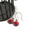 Rosette Earrings - Sterling Silver and Carved Coral