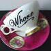 Whore cameo rose teacup