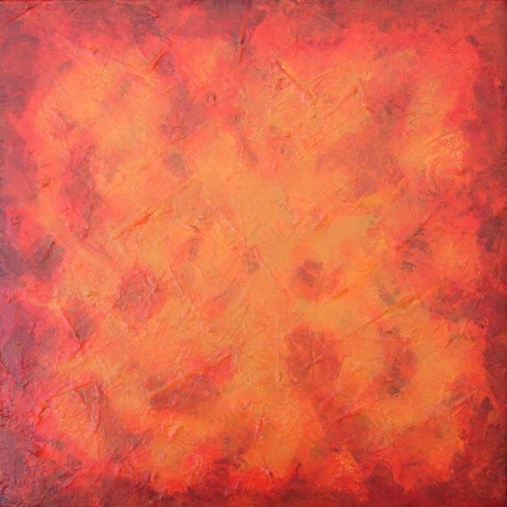 Items similar to Burnt Orange Abstract Contemporary Art Original
