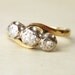 Vintage Diamond Ring, Engagement Ring, Diamond Trilogy Wedding Ring, 18k Gold Ring Approx. Size US 5.5