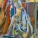 PRINT of My Abstract Nude Acrylic Painting 8.5"x11" by Linda Monfort