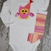 Party owl One-Z Body Suit with matching Leg Warmers set -- 24 months