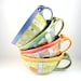 Ceramic Soup Mugs, Soup Bowls with Handles, Set of Four Unique Coffee Mugs, cappuccino latte cups, oversized mug, handled soup bowls
