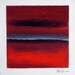 Modern Artwork, RED Abstract Painting on Canvas, Contemporary Wall Art, Daily Painting 14x11, 0308 by BenWill