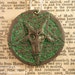 Green Glitter Satanic Pentagram Baphomet by Ugly Shyla
