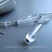 Clear Crystal Drop Earrings Earrings by Cornerstoregoddess