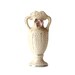 Antique Miniature Pottery Vase, Pink Rose, Germany