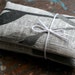 Patterned linen lavender sachets -- set of 2