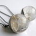Dandelion Seeds Resin Earrings, Resin and Silver Earrings