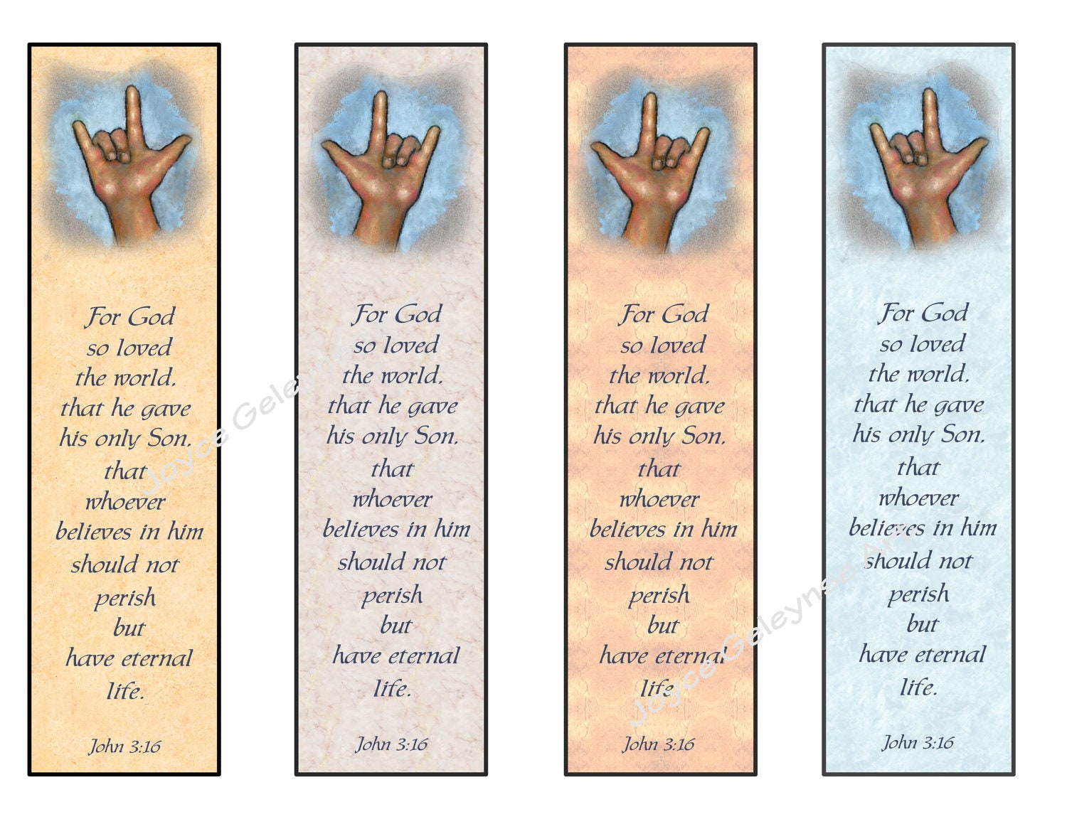 instant printable bookmarks love sign language bible verse